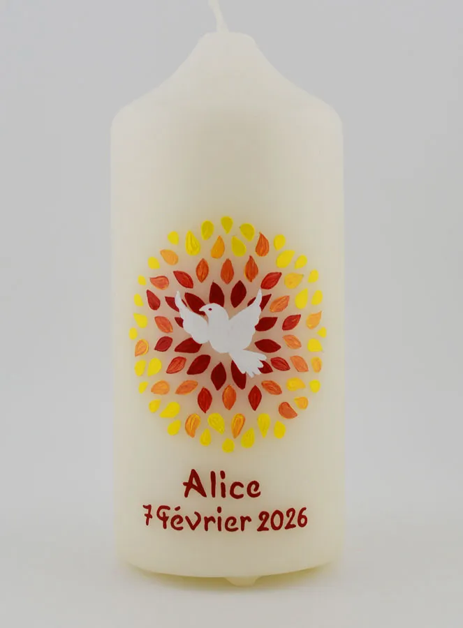 Confirmation Keepsake Candle - Holy Spirit (pic 1)