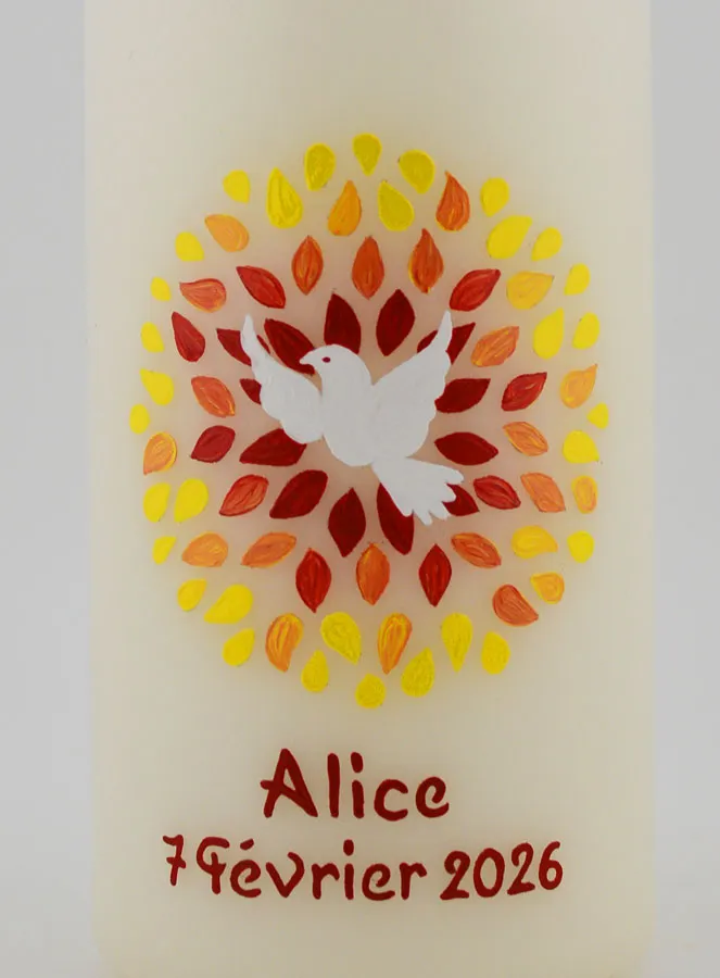 Confirmation Keepsake Candle - Holy Spirit (pic 3)