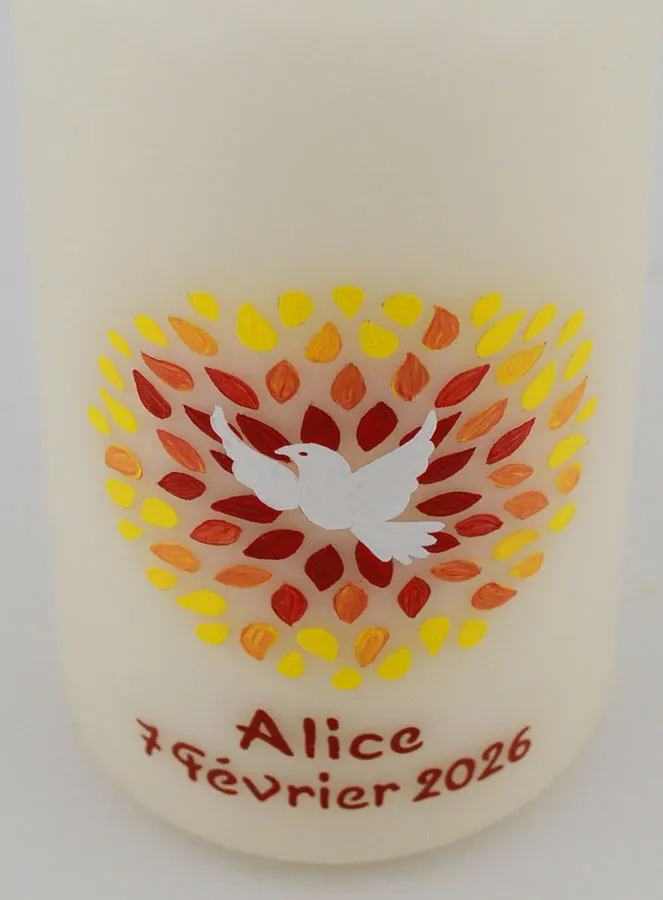 Confirmation Keepsake Candle - Holy Spirit (pic 4)