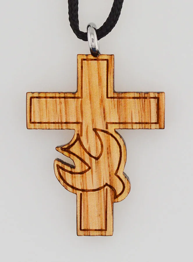 Confirmation Cross Pendant - Holy Spirit Dove (pic 1)
