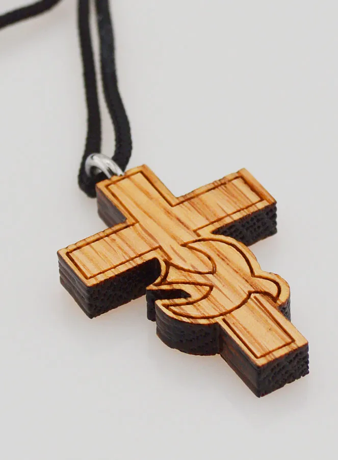 Confirmation Cross Pendant - Holy Spirit Dove (pic 3)