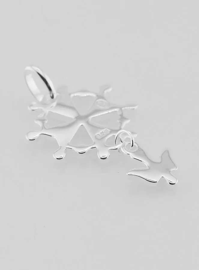 Confirmation Cross Pendant - Holy Spirit Silver (pic 4)