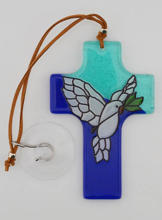 Glass Cross Confirmation Souvenir - Holy Spirit (pic 2)