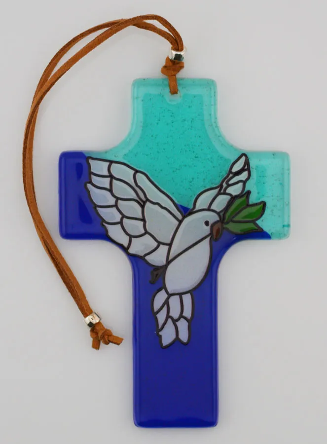 Glass Cross Confirmation Souvenir - Holy Spirit (pic 3)