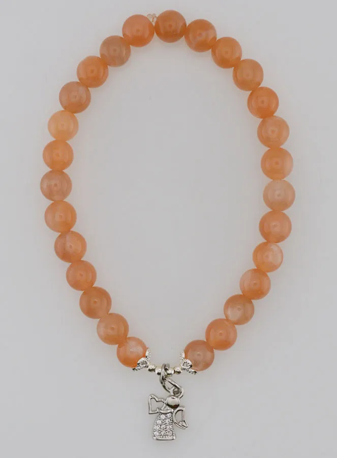 6mm Sunstone Bracelet - Guardian Angel (pic 1)