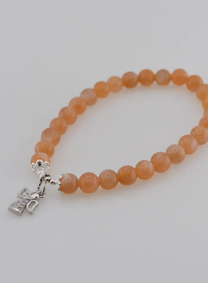 6mm Sunstone Bracelet - Guardian Angel (pic 4)