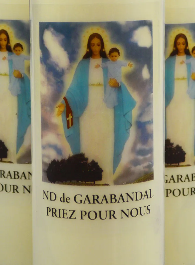 3 Sanctuary Candles Our Lady of Garabandal (pic 3)