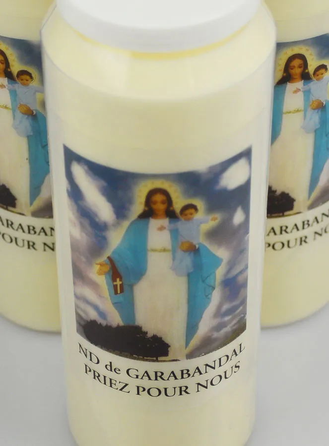 3 Sanctuary Candles Our Lady of Garabandal (pic 4)