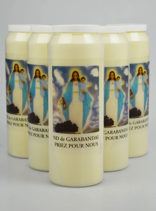 6 Sanctuary Candles Our Lady of Garabandal (pic 1)