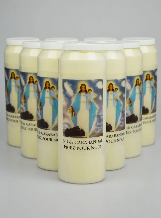 Set 10 Sanctuary Candles Our Lady of Garabandal (pic 1)
