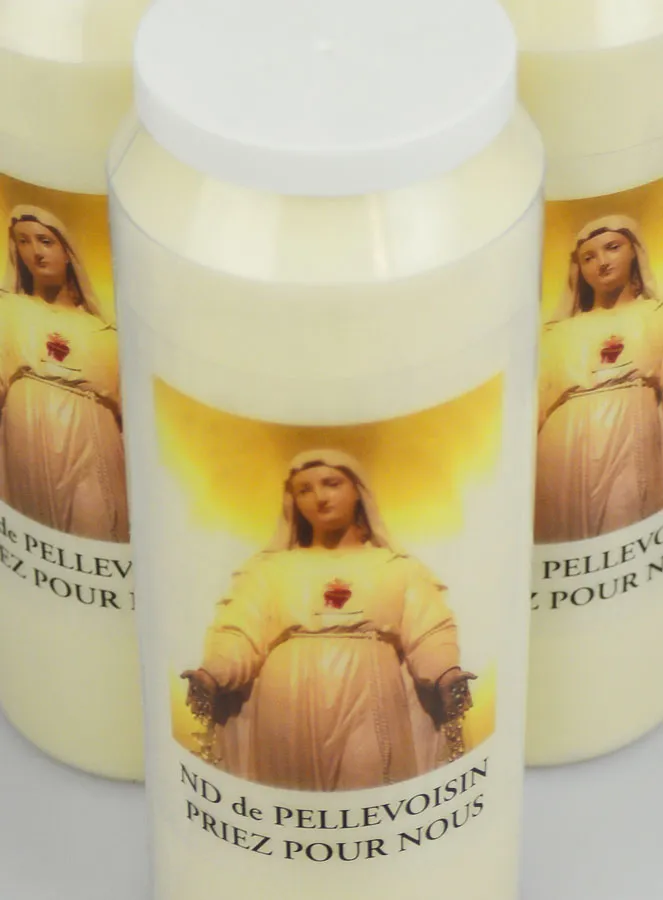 3 Sanctuary Candles Our Lady of Pellevoisin (pic 4)