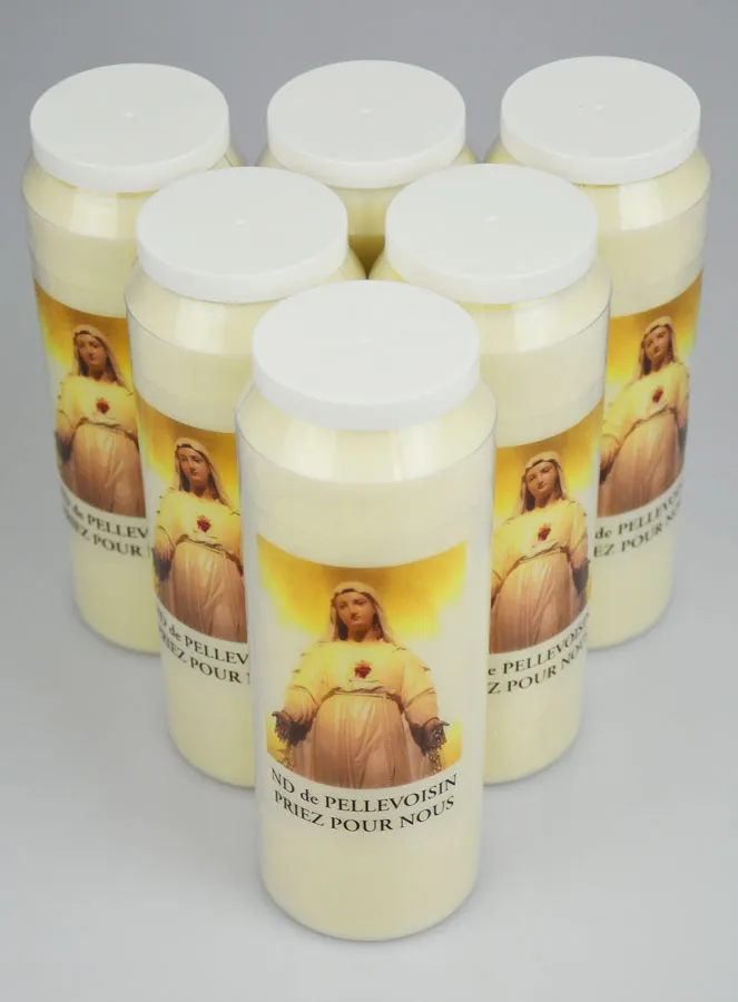 6 Sanctuary Candles Our Lady of Pellevoisin (pic 2)