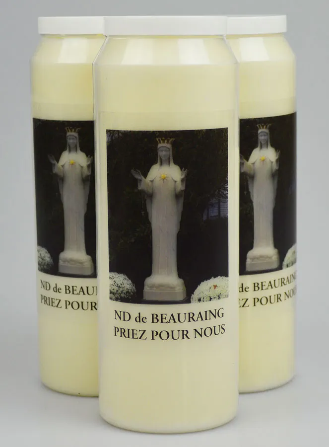 Set 3 Sanctuary Candles to Our Lady of Beauraing (pic 1)