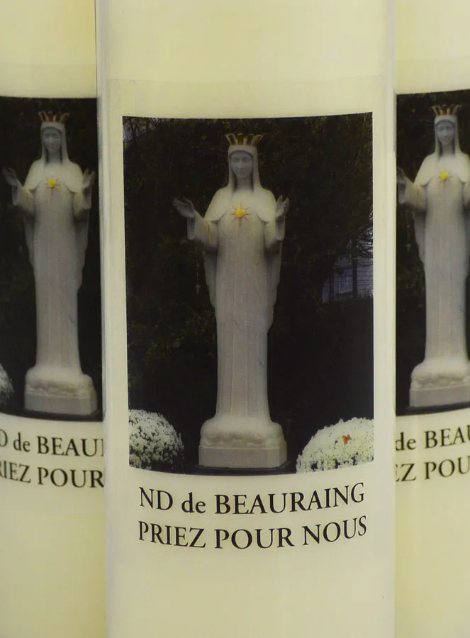 Set 3 Sanctuary Candles to Our Lady of Beauraing (pic 3)