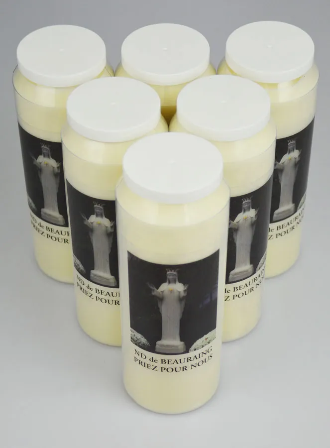 Set 6 Sanctuary Candles to Our Lady of Beauraing (pic 2)