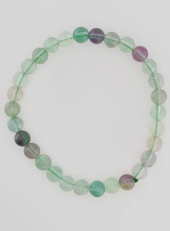Gemstone Bracelet Fluorite AB - 6mm (pic 1)