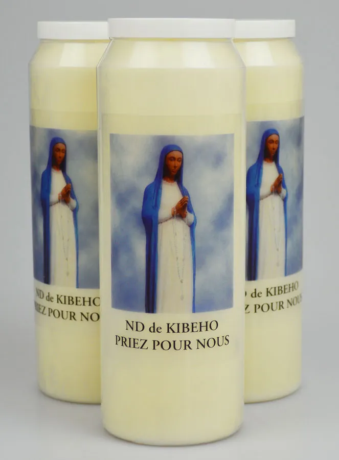 Set 3 Sanctuary Candles to Our Lady of Kibeho (pic 1)