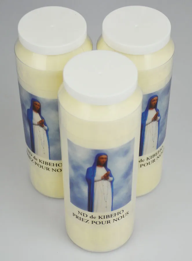 Set 3 Sanctuary Candles to Our Lady of Kibeho (pic 2)