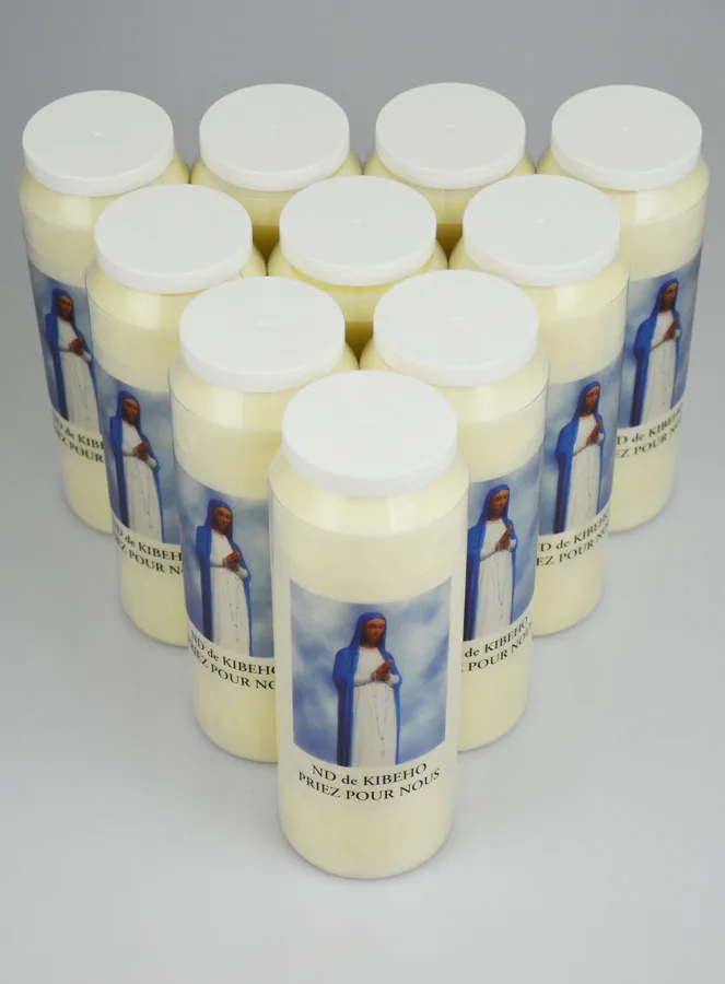 Set 10 Sanctuary Candles to Our Lady of Kibeho (pic 2)