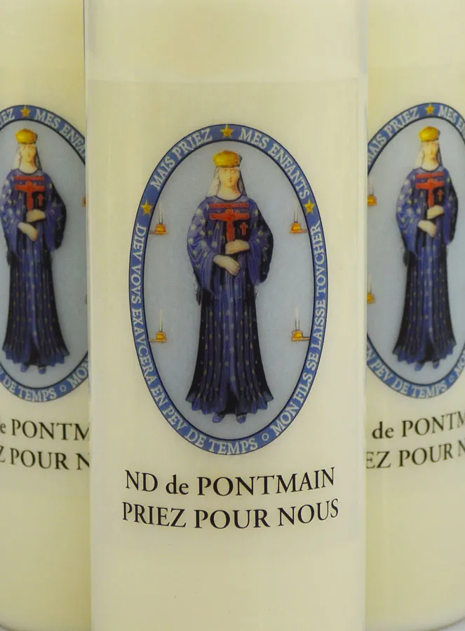Set 3 Sanctuary Candles to Our Lady of Pontmain (pic 3)