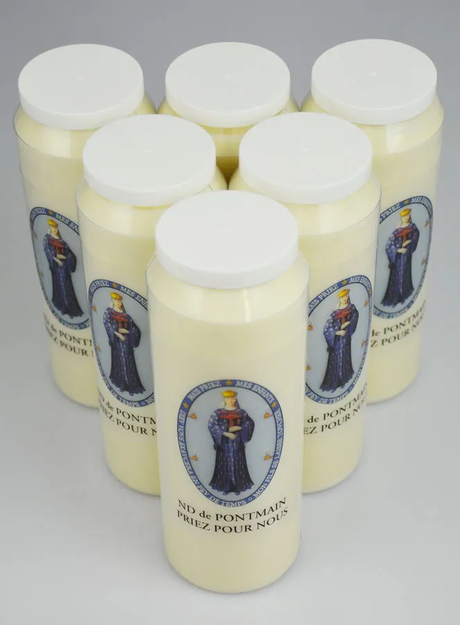 Set 6 Sanctuary Candles to Our Lady of Pontmain (pic 2)