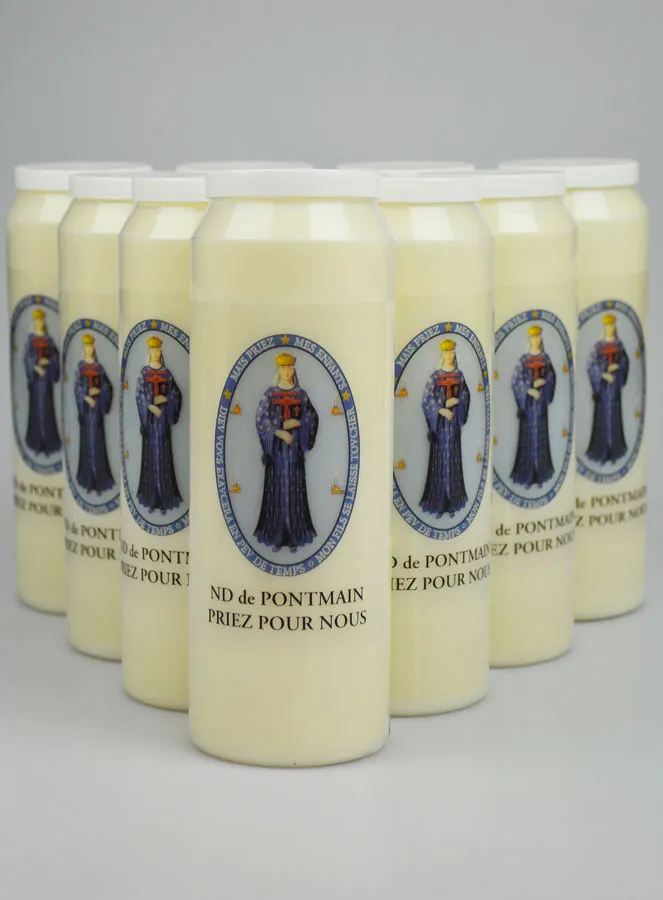 Set 10 Sanctuary Candles to Our Lady of Pontmain (pic 1)