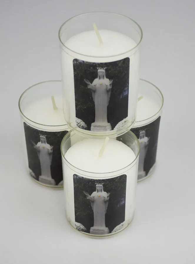 Set of 4 Votive Candles Our Lady of Beauraing (pic 2)