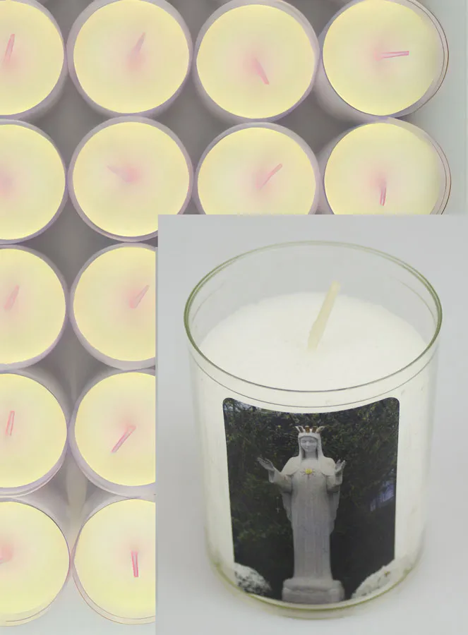 Set 10 Votive Candles Our Lady of Beauraing (pic 4)