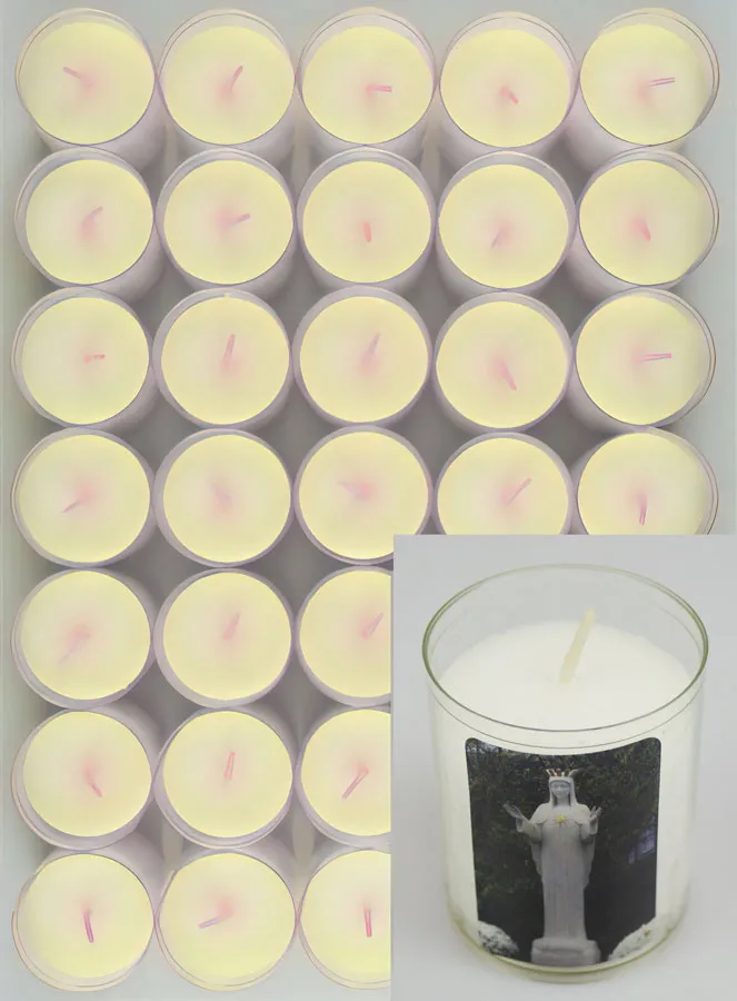 Set 24 Votive Candles Our Lady of Beauraing (pic 2)