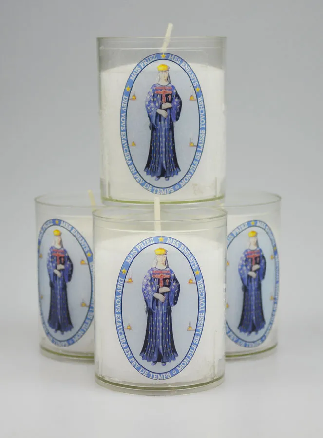 Set of 4 Votive Candles Our Lady of Pontmain (pic 1)