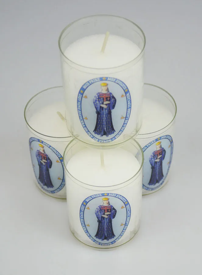 Set of 4 Votive Candles Our Lady of Pontmain (pic 2)