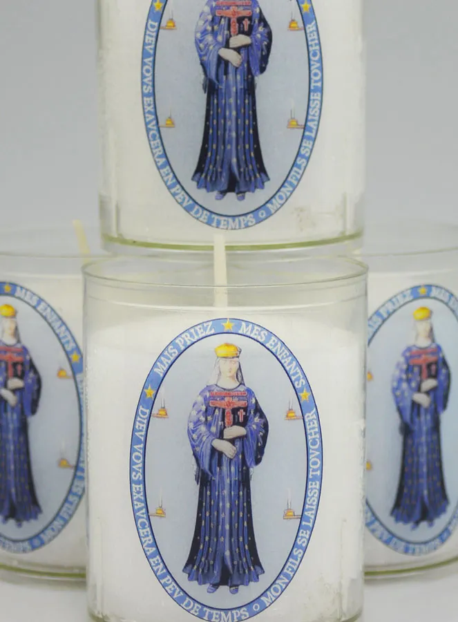 Set of 4 Votive Candles Our Lady of Pontmain (pic 3)