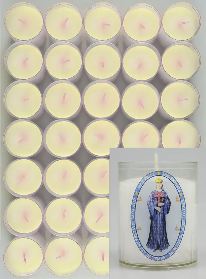 Set 10 Votive Candles Our Lady of Pontmain (pic 1)