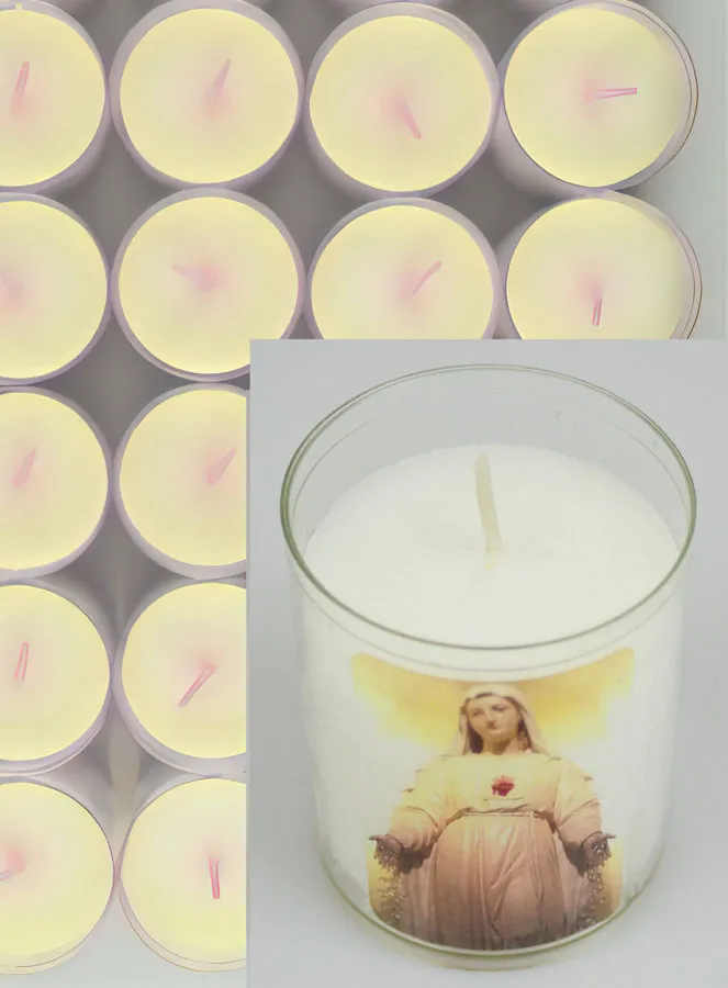 Set of 24 Votive Candles Our Lady of Pellevoisin (pic 4)