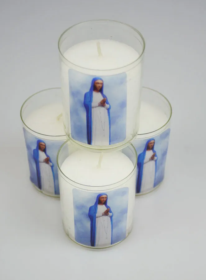Set of 4 Votive Candles Our Lady of Kibeho (pic 2)