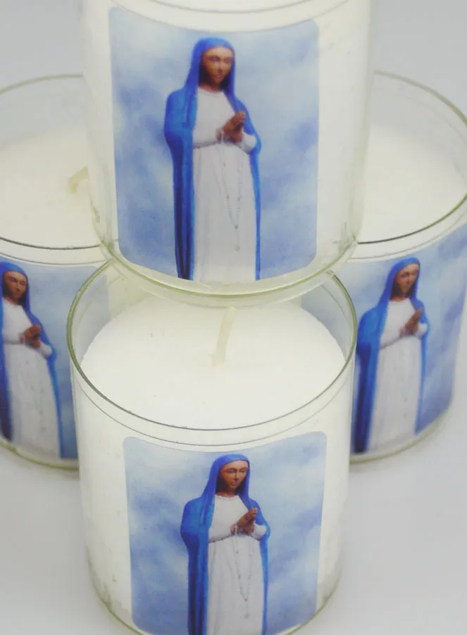 Set of 4 Votive Candles Our Lady of Kibeho (pic 4)