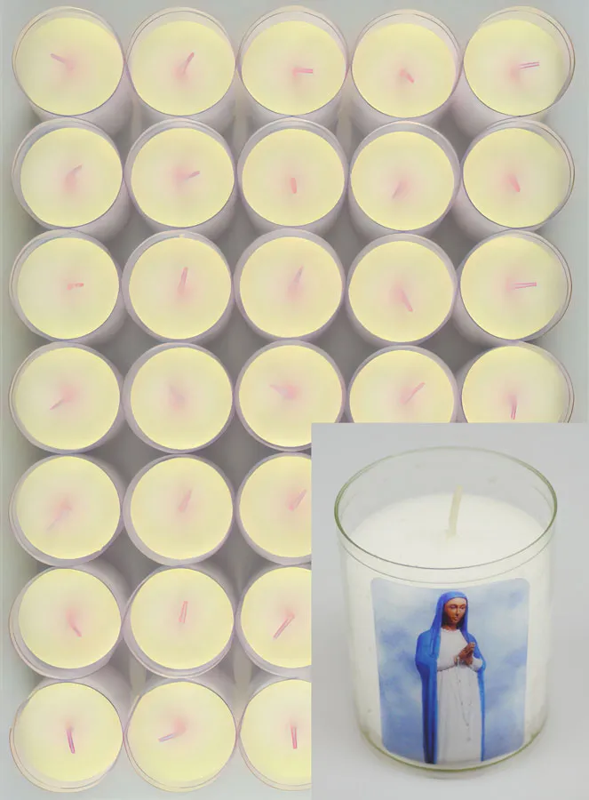 Set of 10 Votive Candles Our Lady of Kibeho (pic 2)