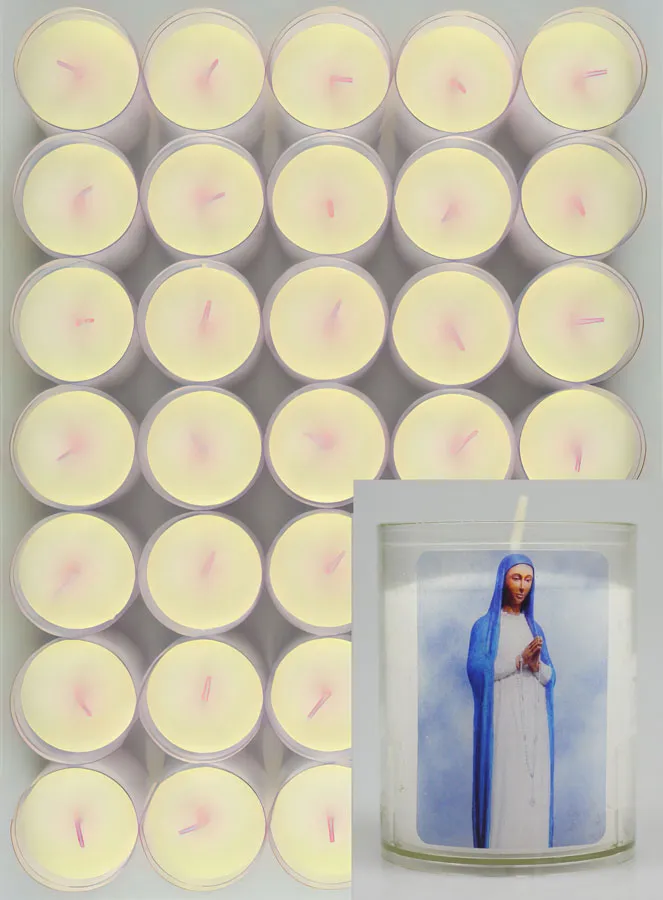 Set of 48 Votive Candles Our Lady of Kibeho (pic 1)