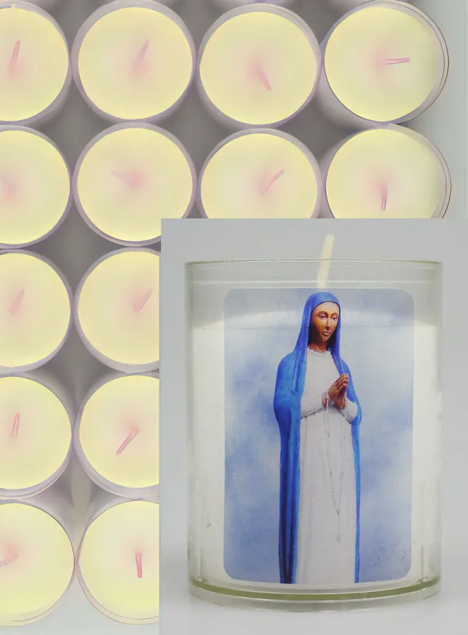 Set of 48 Votive Candles Our Lady of Kibeho (pic 3)