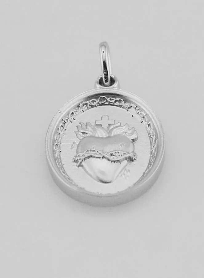 Silver Medal Sacred Heart of Jesus - 19mm (pic 2)