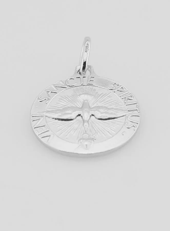 Medal Holy Spirit and Liturgical Hymn - 18mm (pic 2)