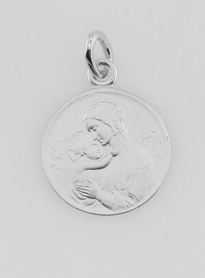 Silver Medal Botticelli's Virgin Mary - 16mm (pic 1)