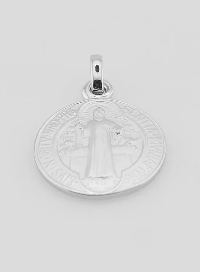 Silver Saint Benedict Medal - 16mm (pic 4)