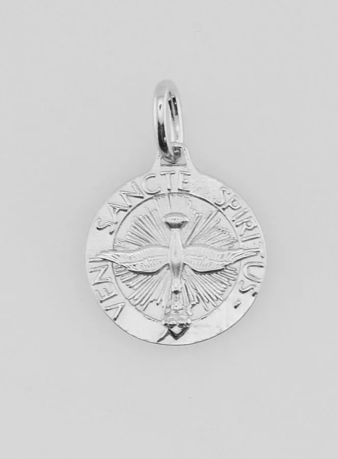 Holy Spirit Medal and Liturgical Hymn - 14mm (pic 1)