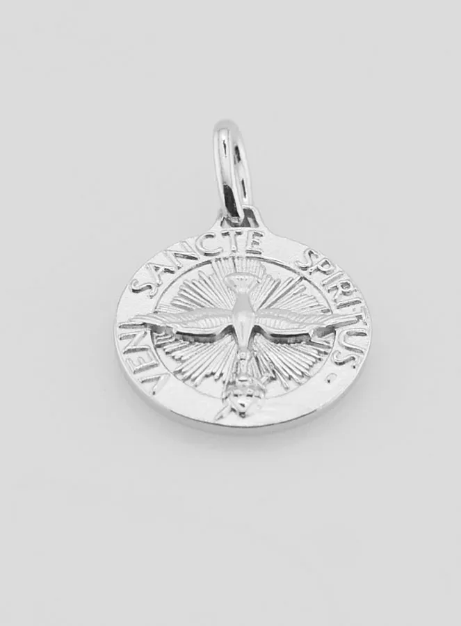 Holy Spirit Medal and Liturgical Hymn - 14mm (pic 2)