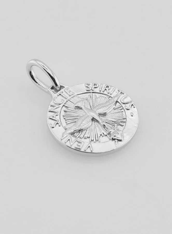 Holy Spirit Medal and Liturgical Hymn - 14mm (pic 3)