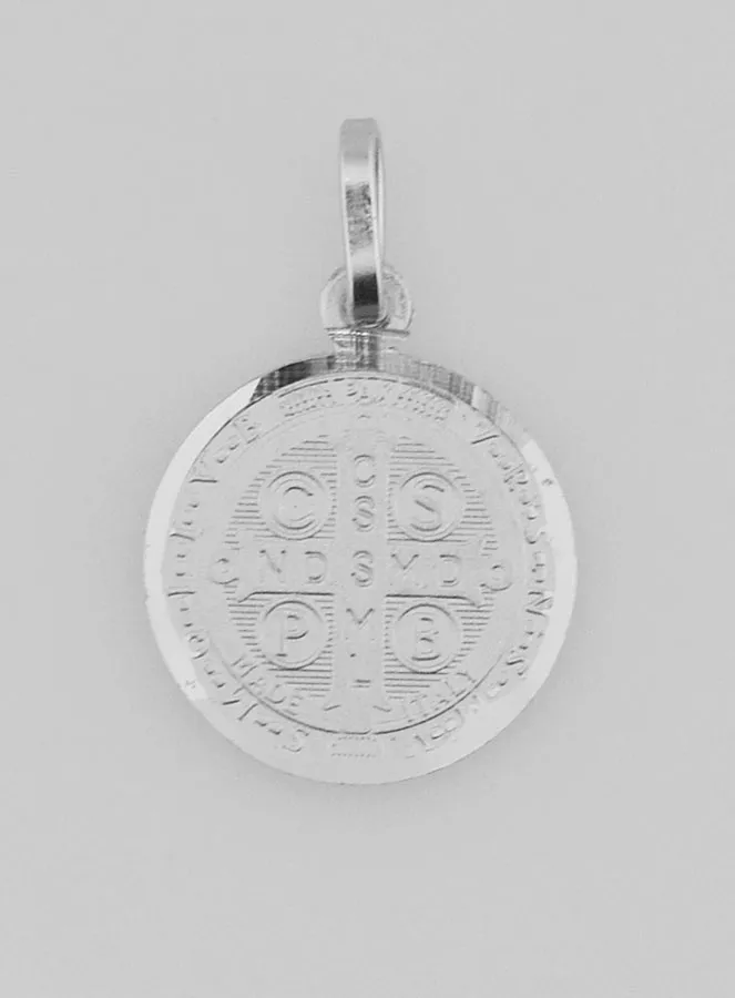 Saint Benedict Silver Medal - 14mm (pic 2)