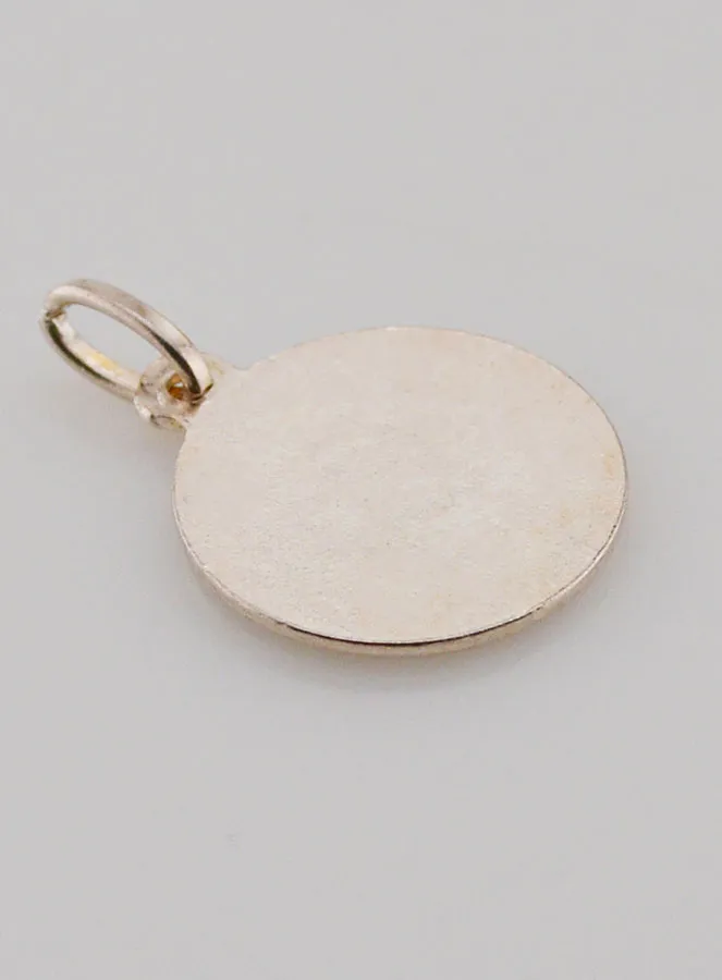 Saint Christopher Medal in Silver and Enamel - 15mm (pic 4)