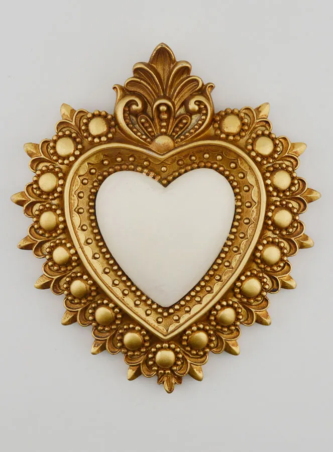 Ex Voto Wall Decoration Gold and Ivory - 13cm (pic 1)