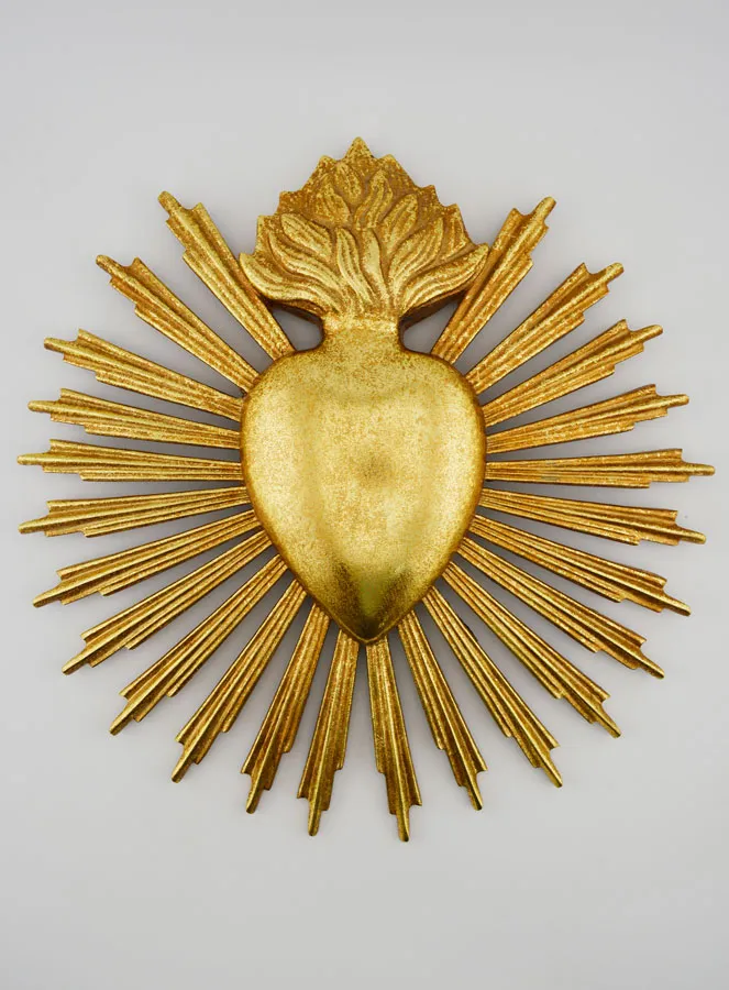 Hanging Ex Voto Radiant Heart - 25cm (pic 1)